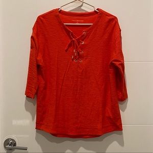 Orange Tommy Hilfiger boat top